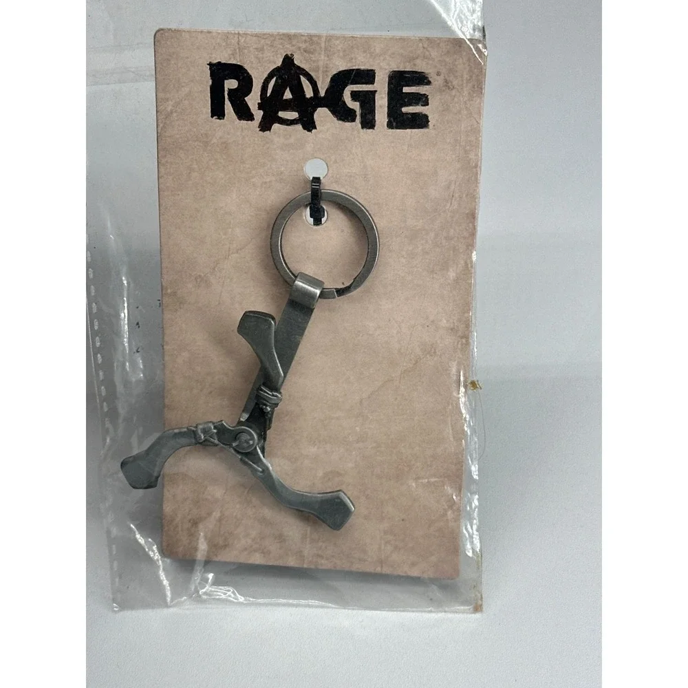 Rage Bethesda Video Game Keychain‎ Metal Batarang Keychain NEW Sealed